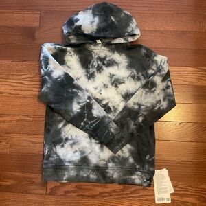 Lululemon Athletica Black and Gray Tie-Dye Hoodie
